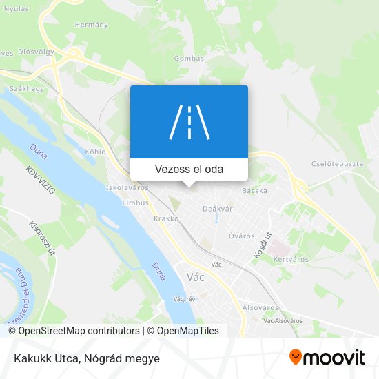 Kakukk Utca térkép