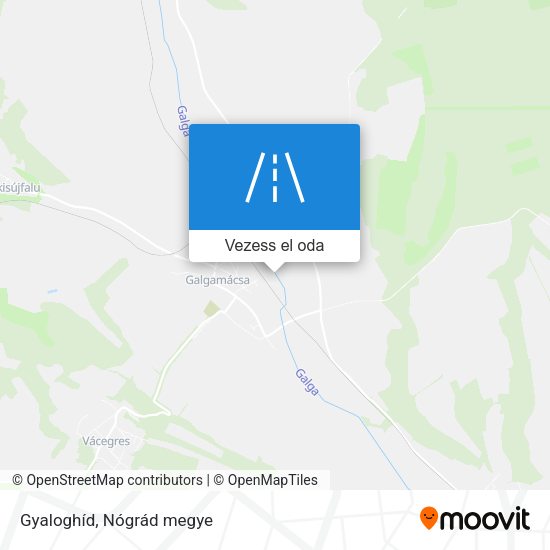 Gyaloghíd térkép