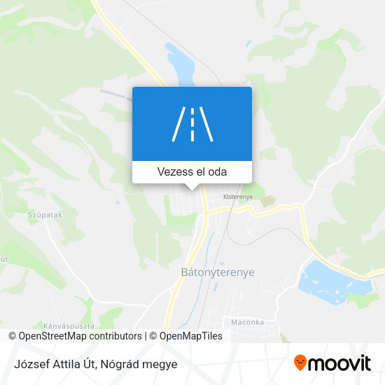 József Attila Út térkép
