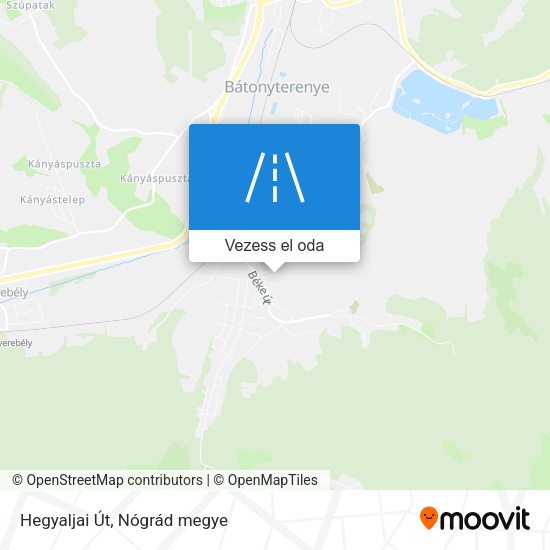 Hegyaljai Út térkép