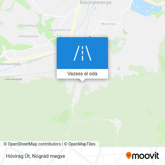 Hóvirág Út térkép