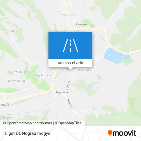 Liget Út térkép