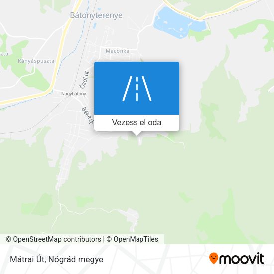 Mátrai Út térkép