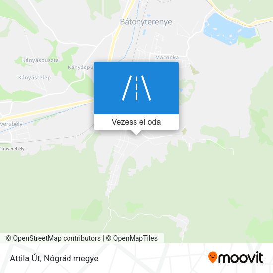 Attila Út térkép