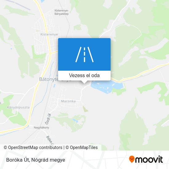 Boróka Út térkép