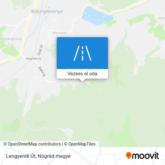 Lengyendi Út térkép