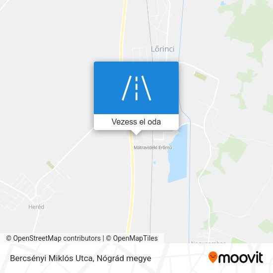 Bercsényi Miklós Utca térkép