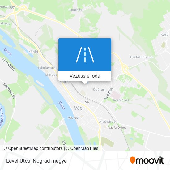 Levél Utca térkép