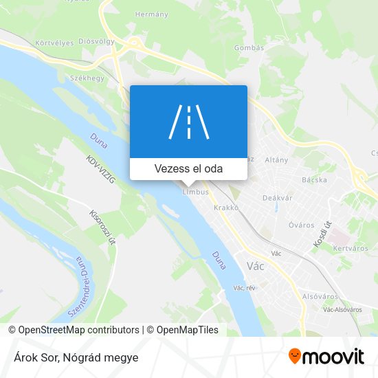 Árok Sor térkép