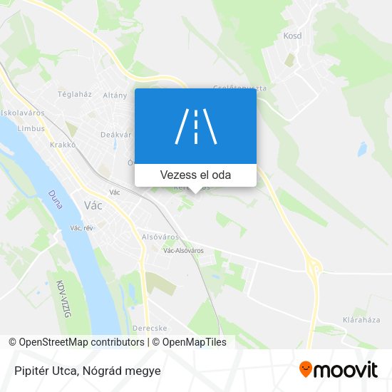 Pipitér Utca térkép