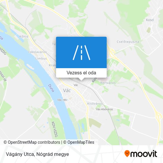 Vágány Utca térkép