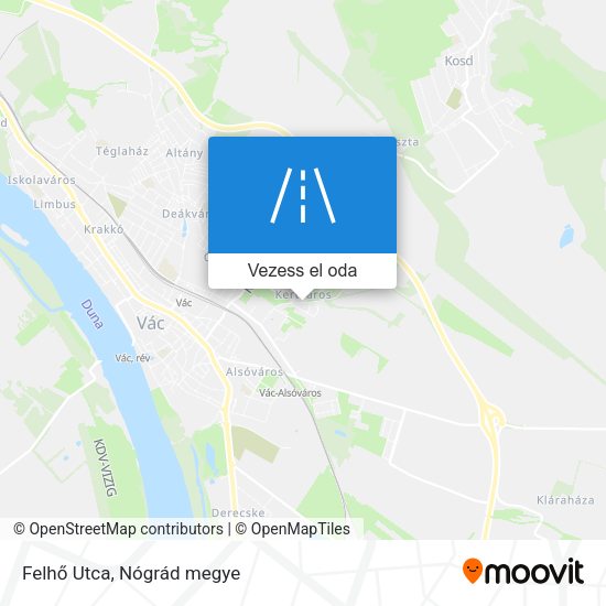 Felhő Utca térkép
