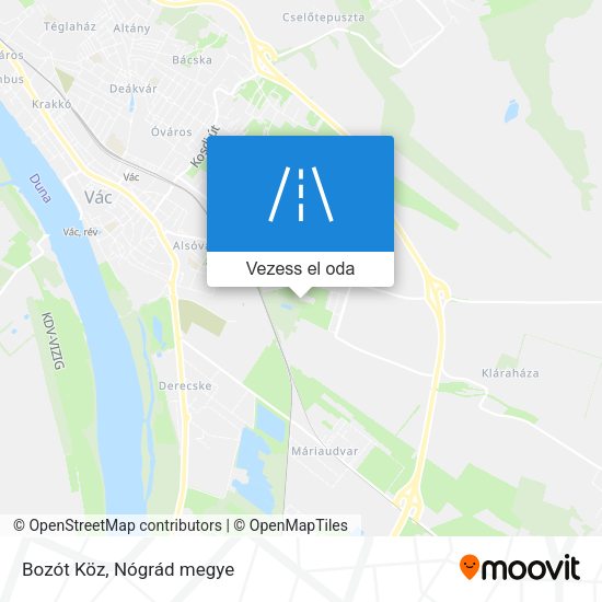 Bozót Köz térkép