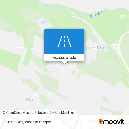 Málna Köz térkép