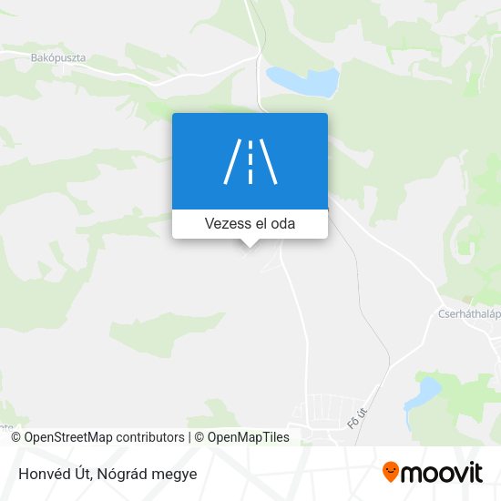 Honvéd Út térkép