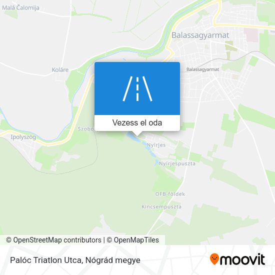 Palóc Triatlon Utca térkép