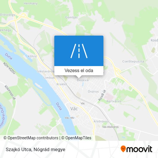 Szajkó Utca térkép