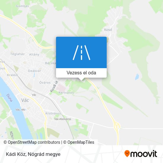 Kádi Köz térkép