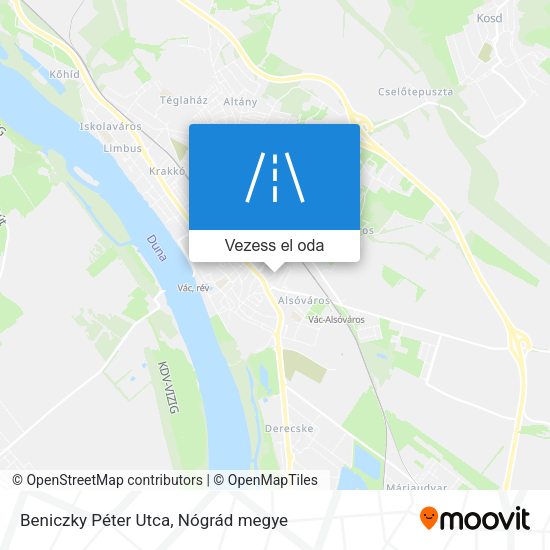 Beniczky Péter Utca térkép