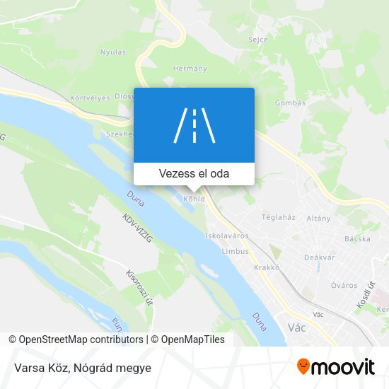Varsa Köz térkép