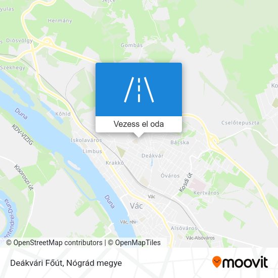 Deákvári Főút térkép