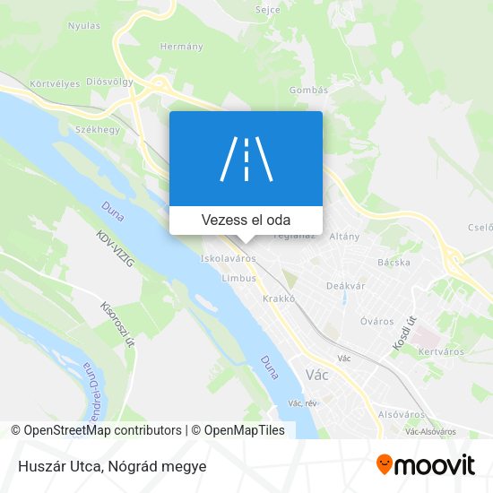Huszár Utca térkép
