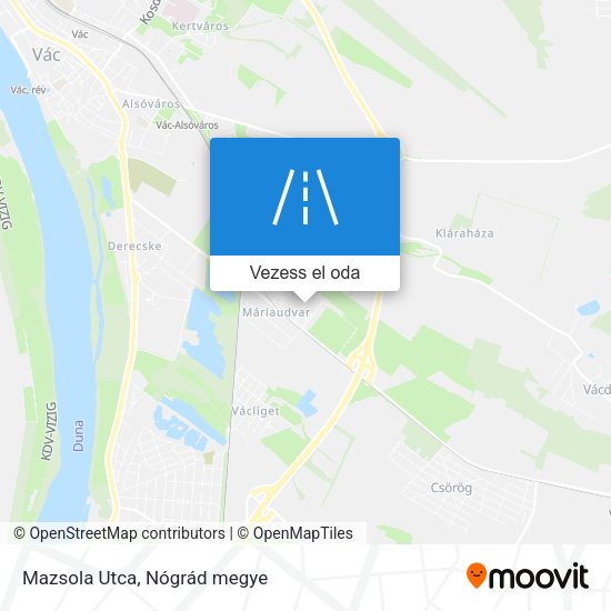 Mazsola Utca térkép