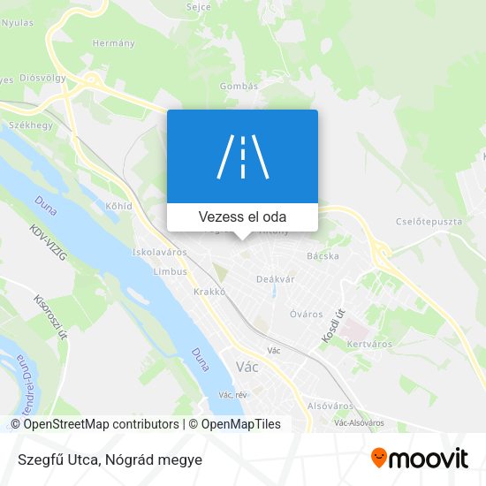 Szegfű Utca térkép