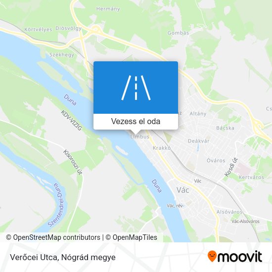 Verőcei Utca térkép