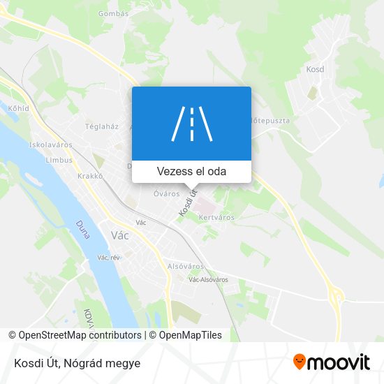 Kosdi Út térkép