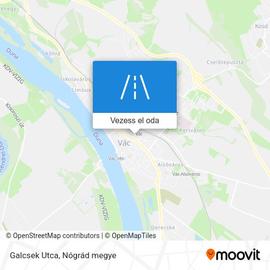 Galcsek Utca térkép