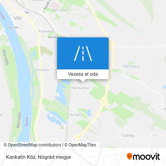 Kankalin Köz térkép