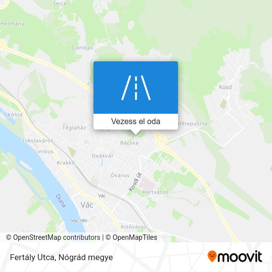 Fertály Utca térkép