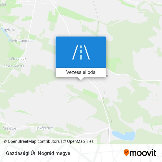 Gazdasági Út térkép