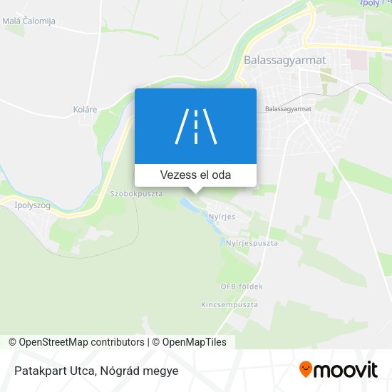 Patakpart Utca térkép