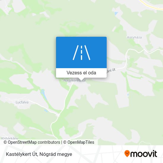 Kastélykert Út térkép