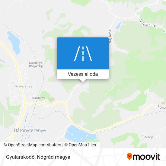 Gyularakodó térkép