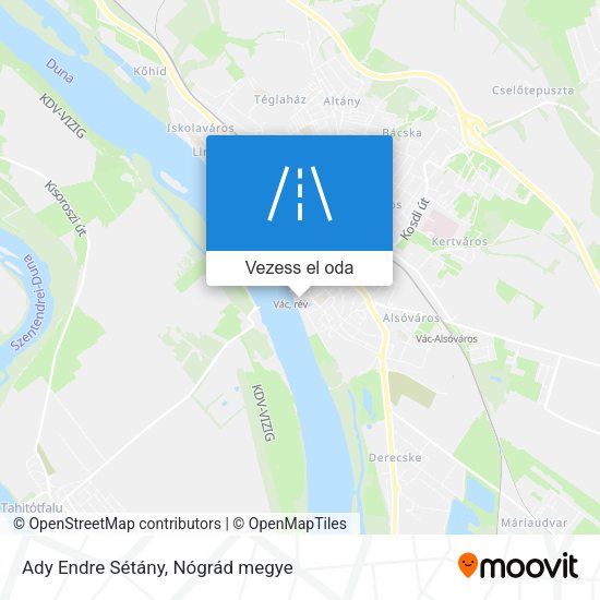 Ady Endre Sétány térkép