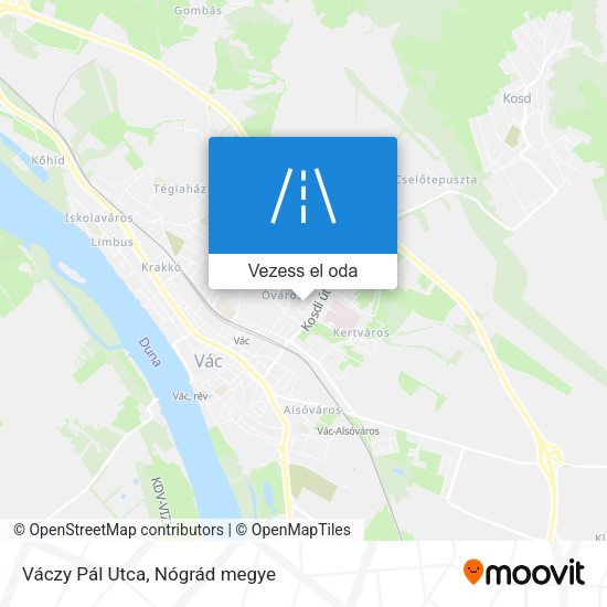 Váczy Pál Utca térkép
