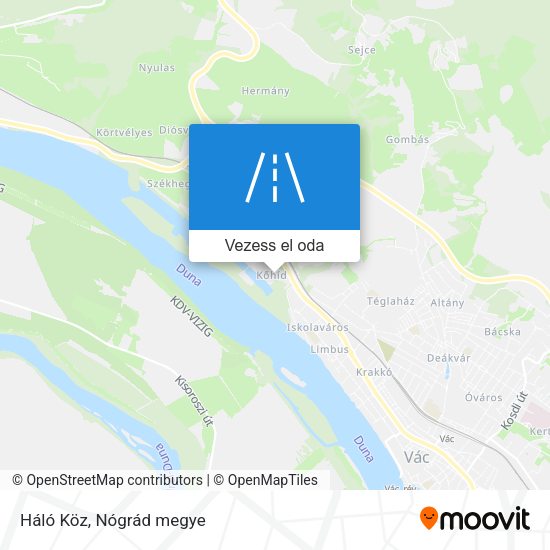 Háló Köz térkép