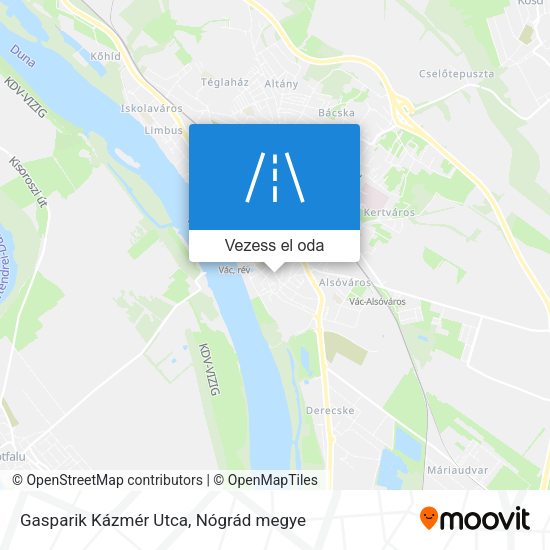 Gasparik Kázmér Utca térkép