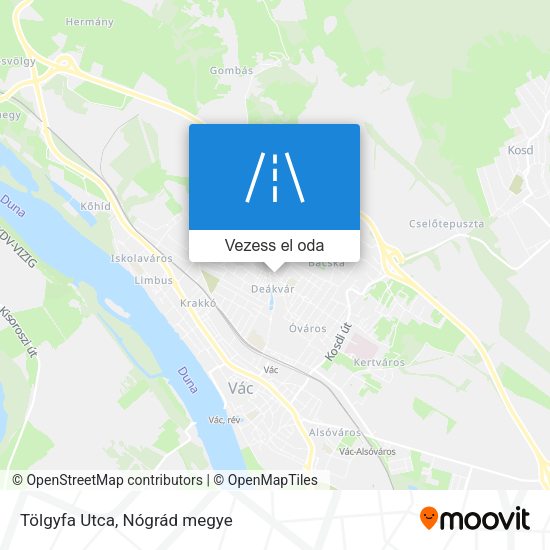 Tölgyfa Utca térkép