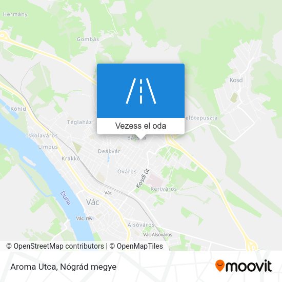 Aroma Utca térkép