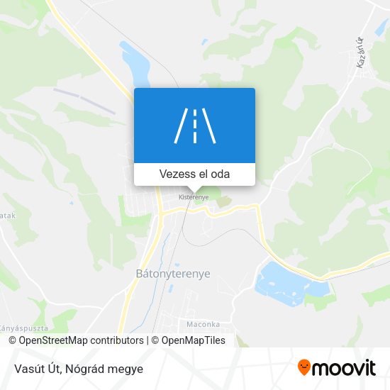 Vasút Út térkép
