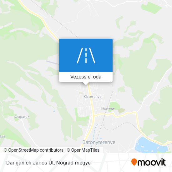 Damjanich János Út térkép