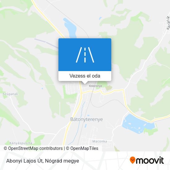Abonyi Lajos Út térkép