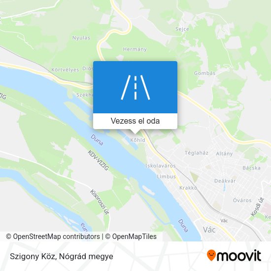 Szigony Köz térkép