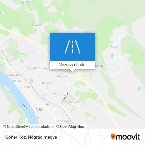 Gohér Köz térkép