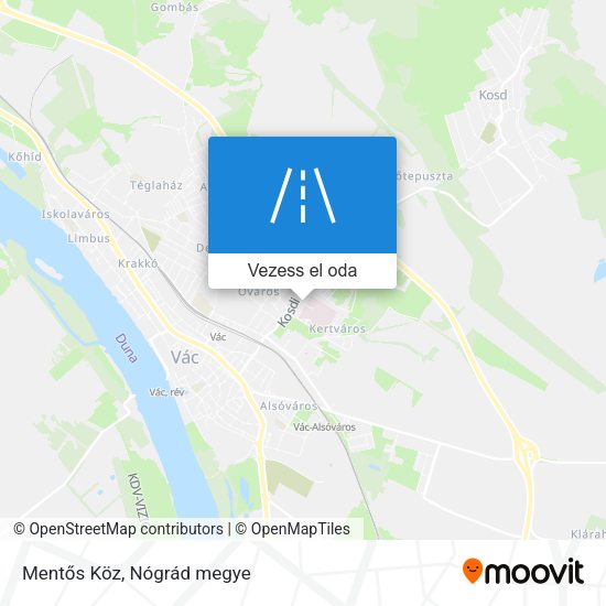 Mentős Köz térkép