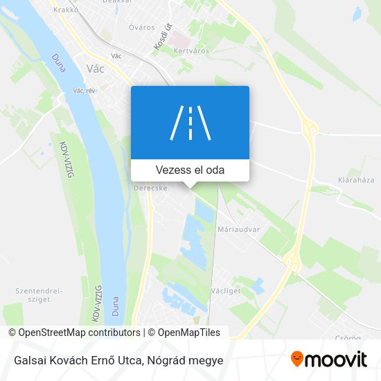 Galsai Kovách Ernő Utca térkép